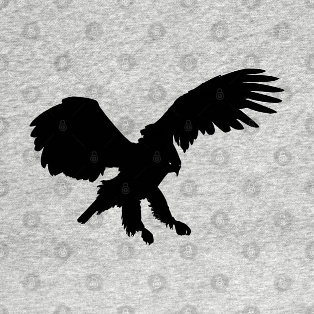 Eagle Black Silhouette Pet Animal Cool Style by gin3art